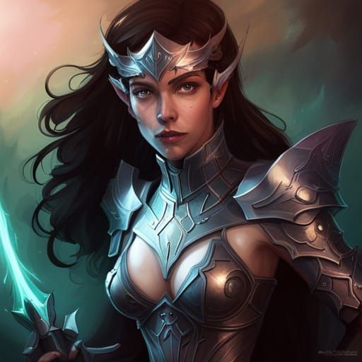 Beautiful dark fairy warrior.  by @geogirl13