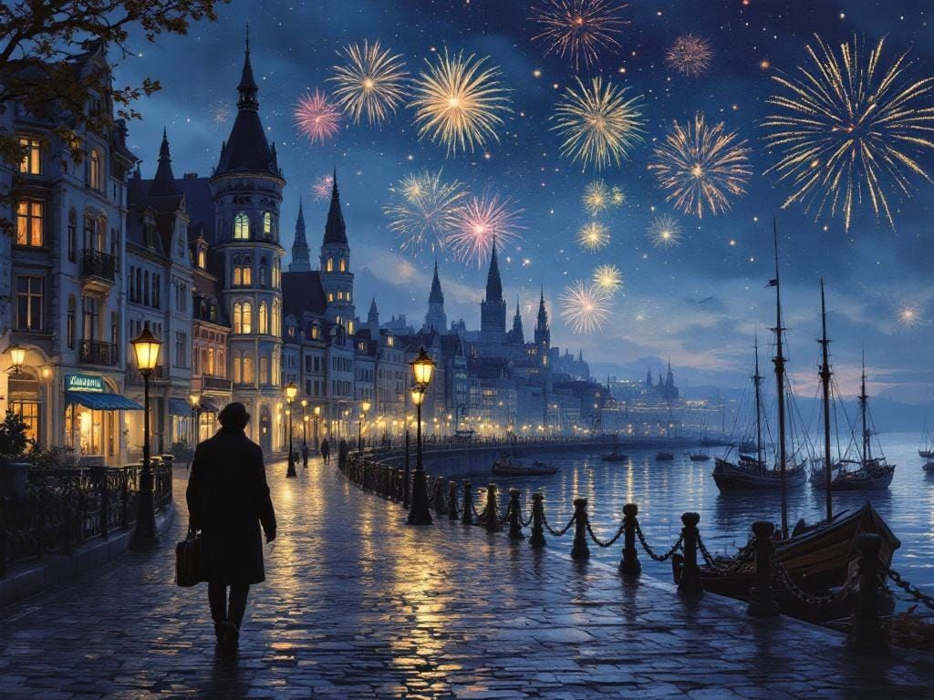 A breathtaking coastal cityscape at night   by @V  T Owens