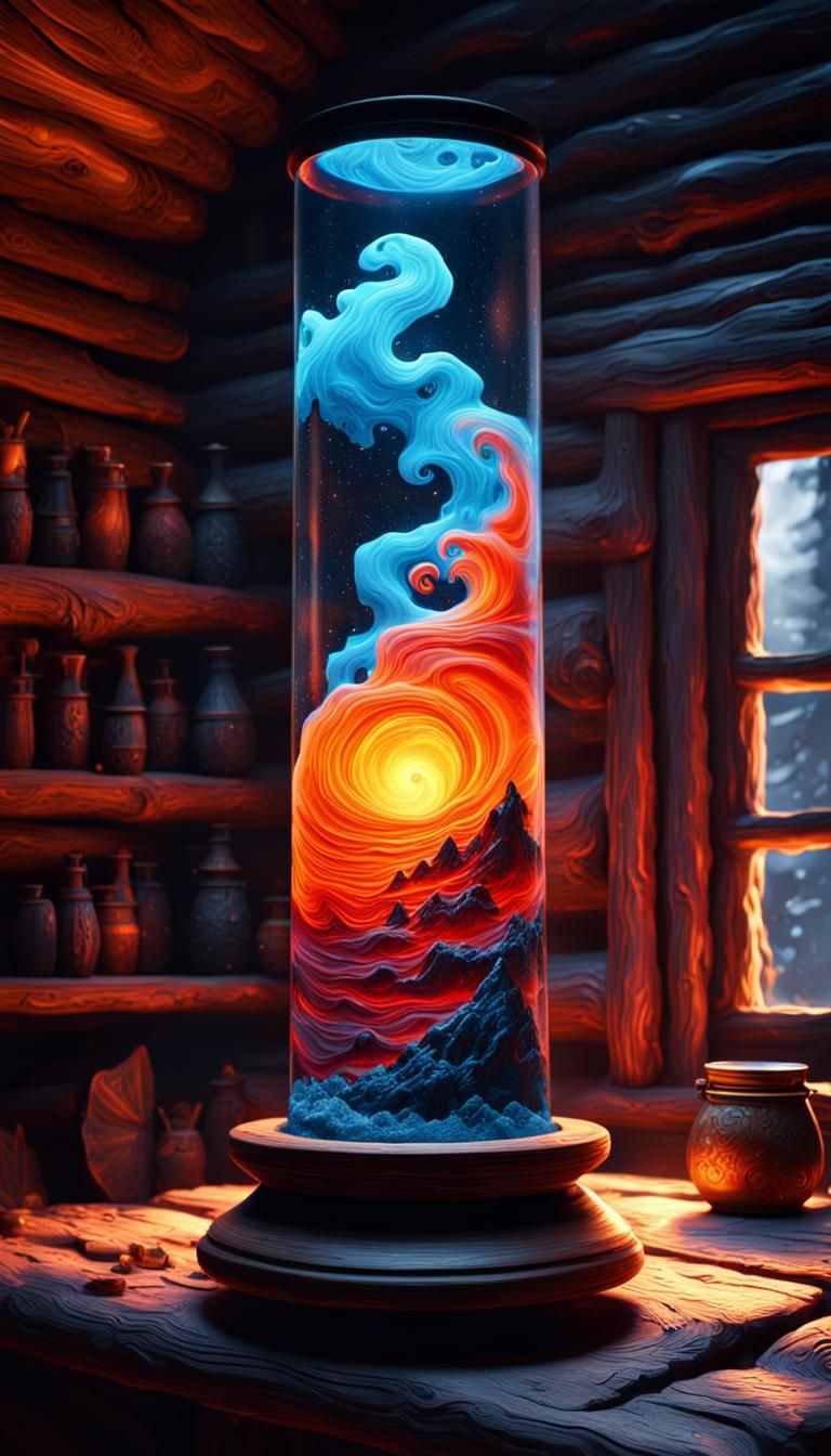 Swirling Mountain Fire  by @martymcmusic