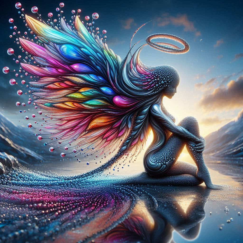 Macabre Rainbow Angel