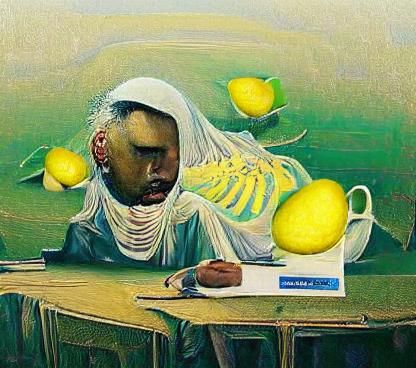 Lemons and Volcanoes: A Photorealistic Surreal Landscape