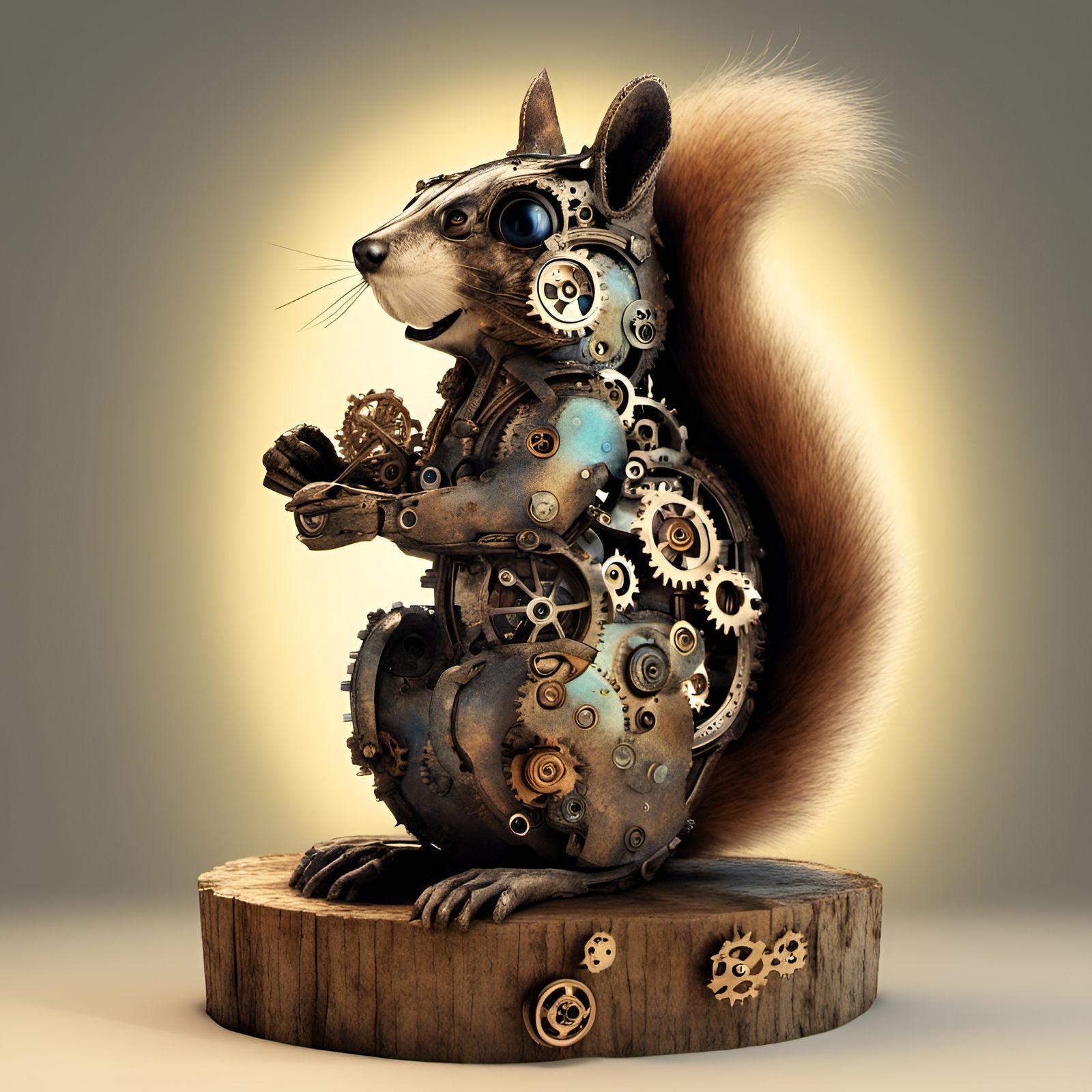 steampunk squirrel - AI Generated Artwork - NightCafe Creator