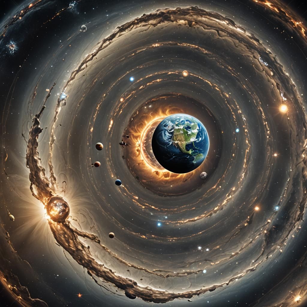 Deep Space Comparison: Molecule and Solar System