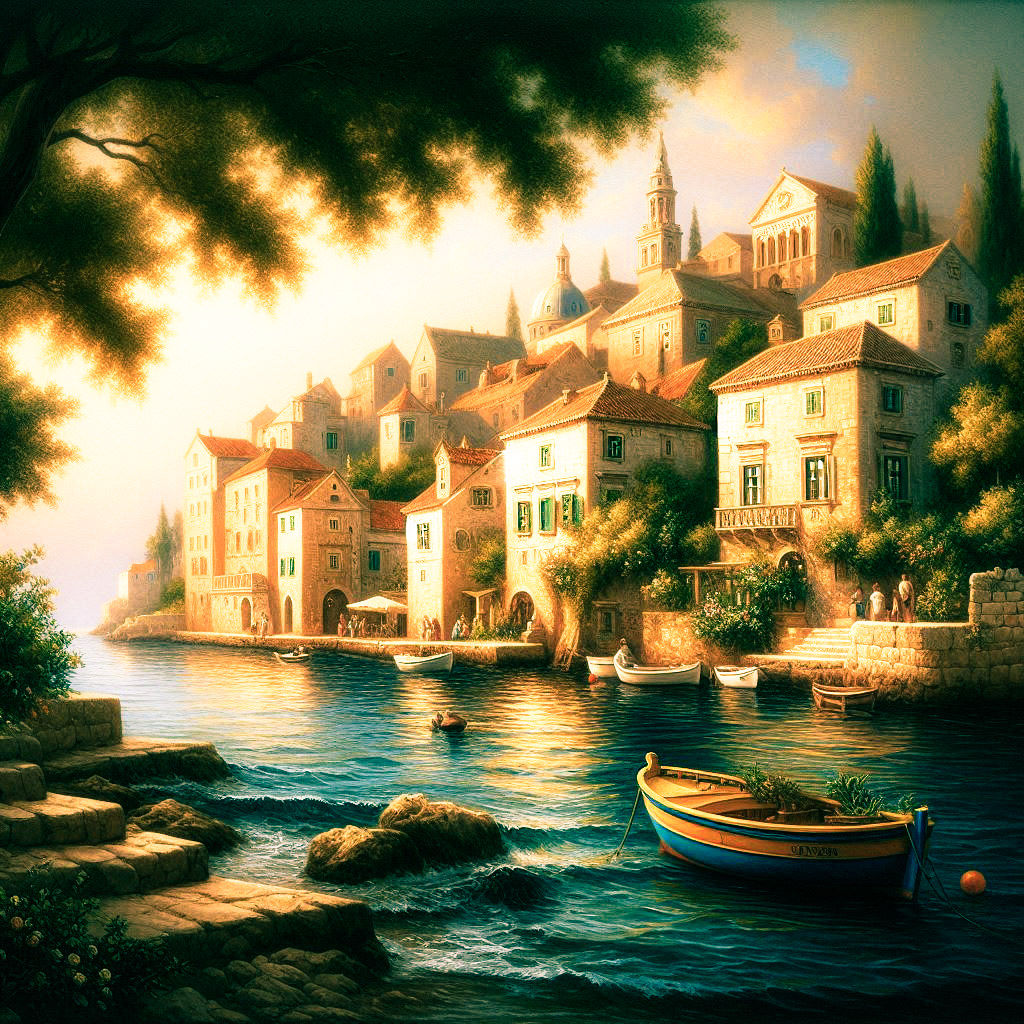The Golden Waters of Lake Como’s Village  by @Uwork