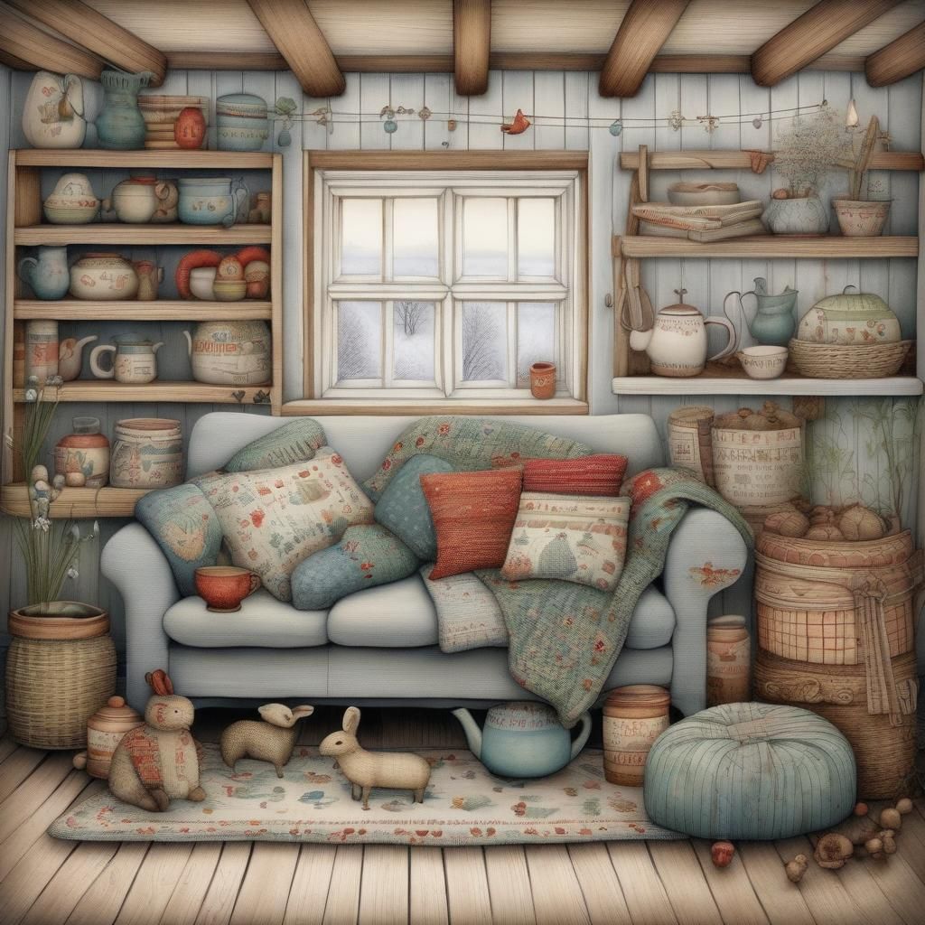 COZY INTERIORS - AI Generated Artwork - NightCafe Creator