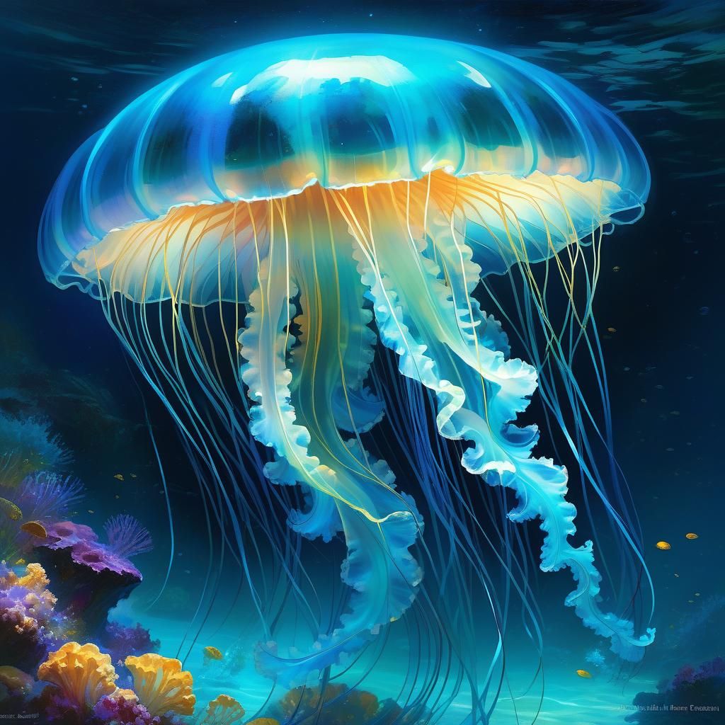 Jellyfish - AI Generated Artwork - NightCafe Creator