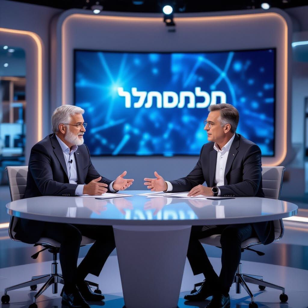 Two TV Anchors Arguing on Air