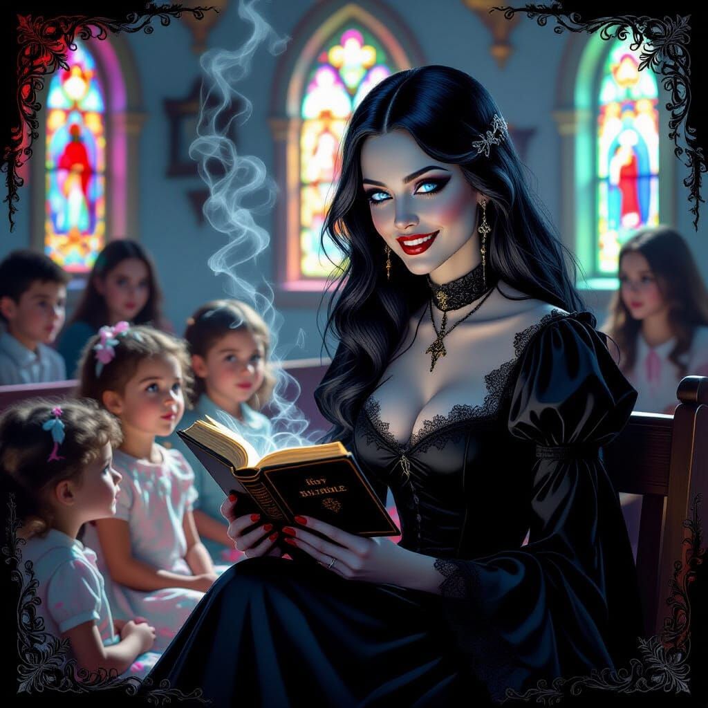 Goth Teaching Sunday School 