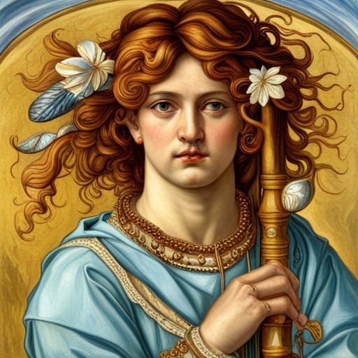 Sagittarius Physiognomy psychedelic art renaissance painting...