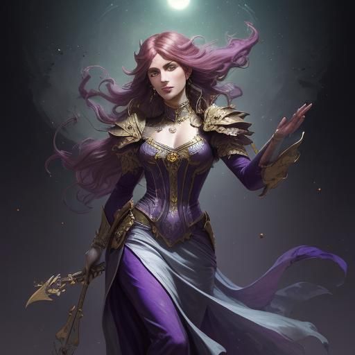 Woman on Moon at Sunrise: Hyperrealistic Dark Fantasy