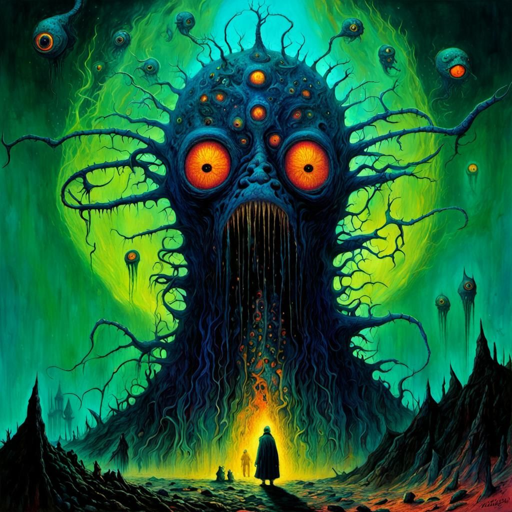 Shoggoth Albtraum  by @Horror AU sec