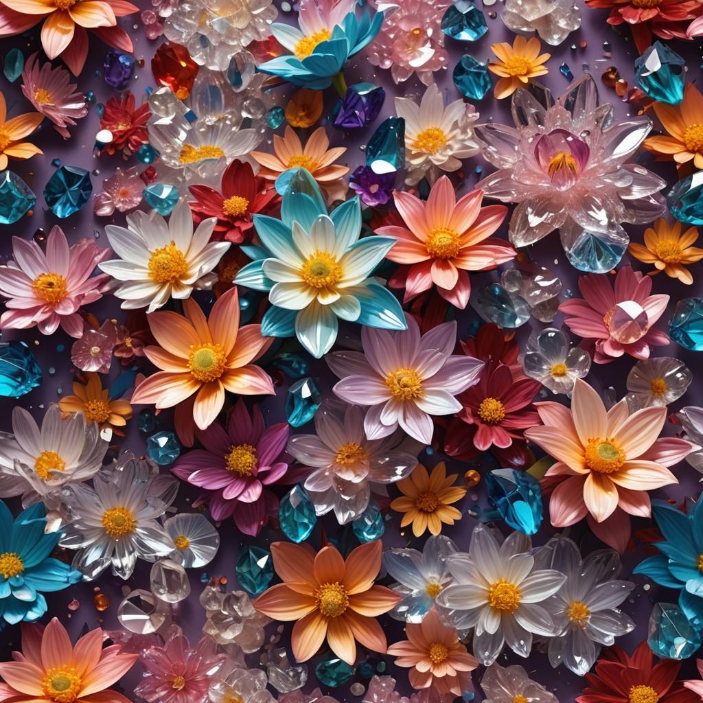 Flower crystals