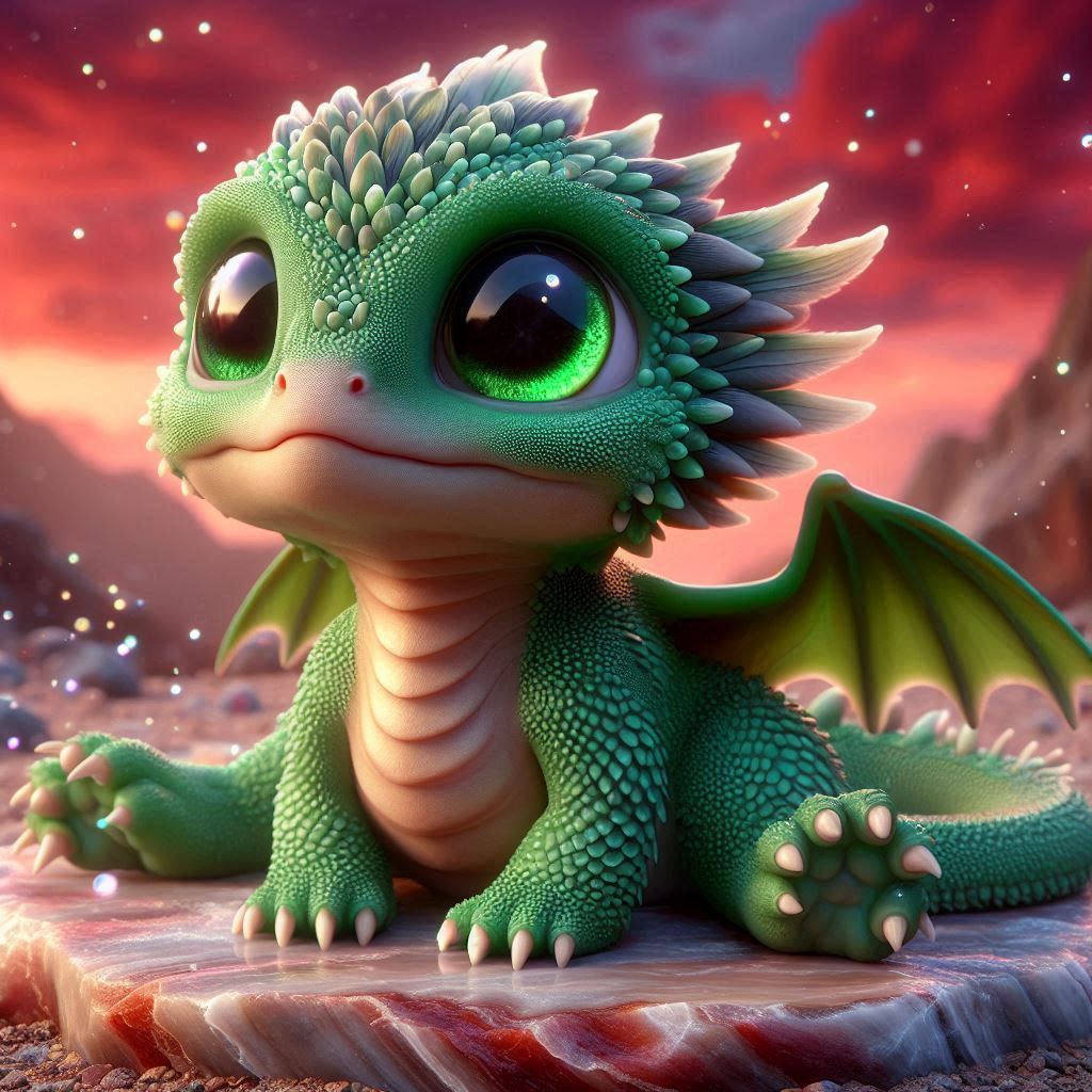Adorable little dragon tribute to Adansito