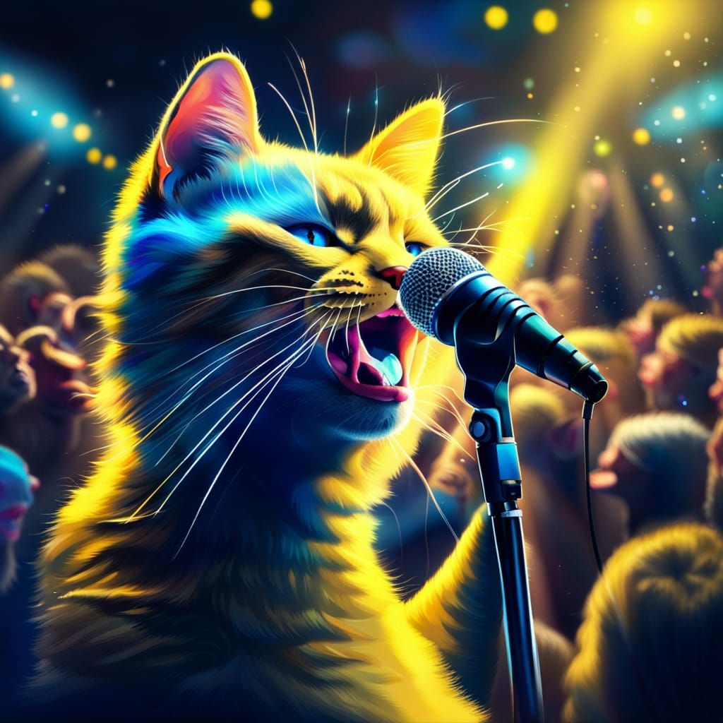 "Cat scratch fever" AI Generated Artwork NightCafe Creator
