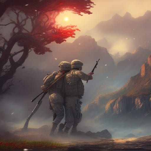 Soldiers fall in love on the Battlefield