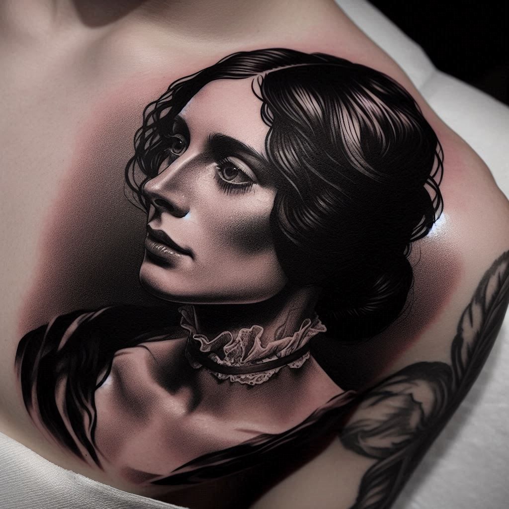 Charlotte Brontë Tattoo