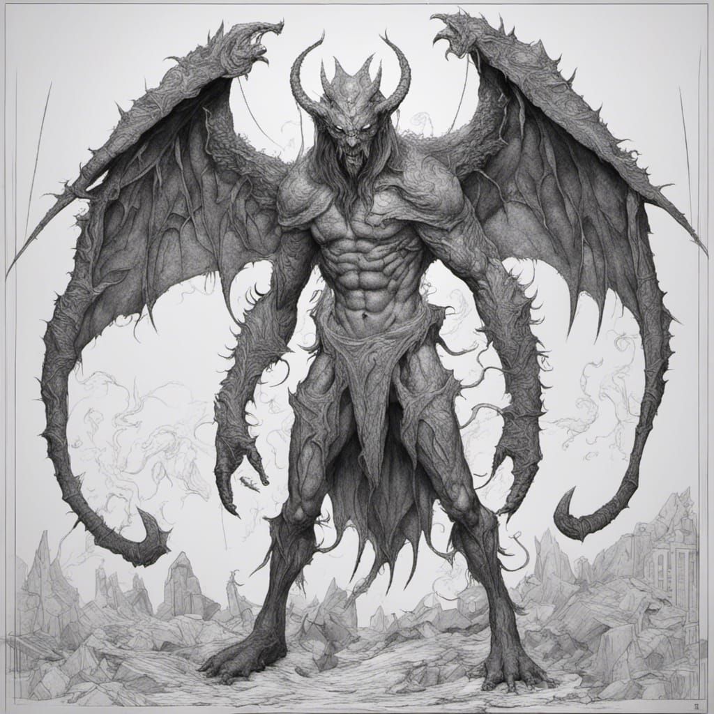 Daemon man intricately detailed - AI Generated Artwork - NightCafe Creator