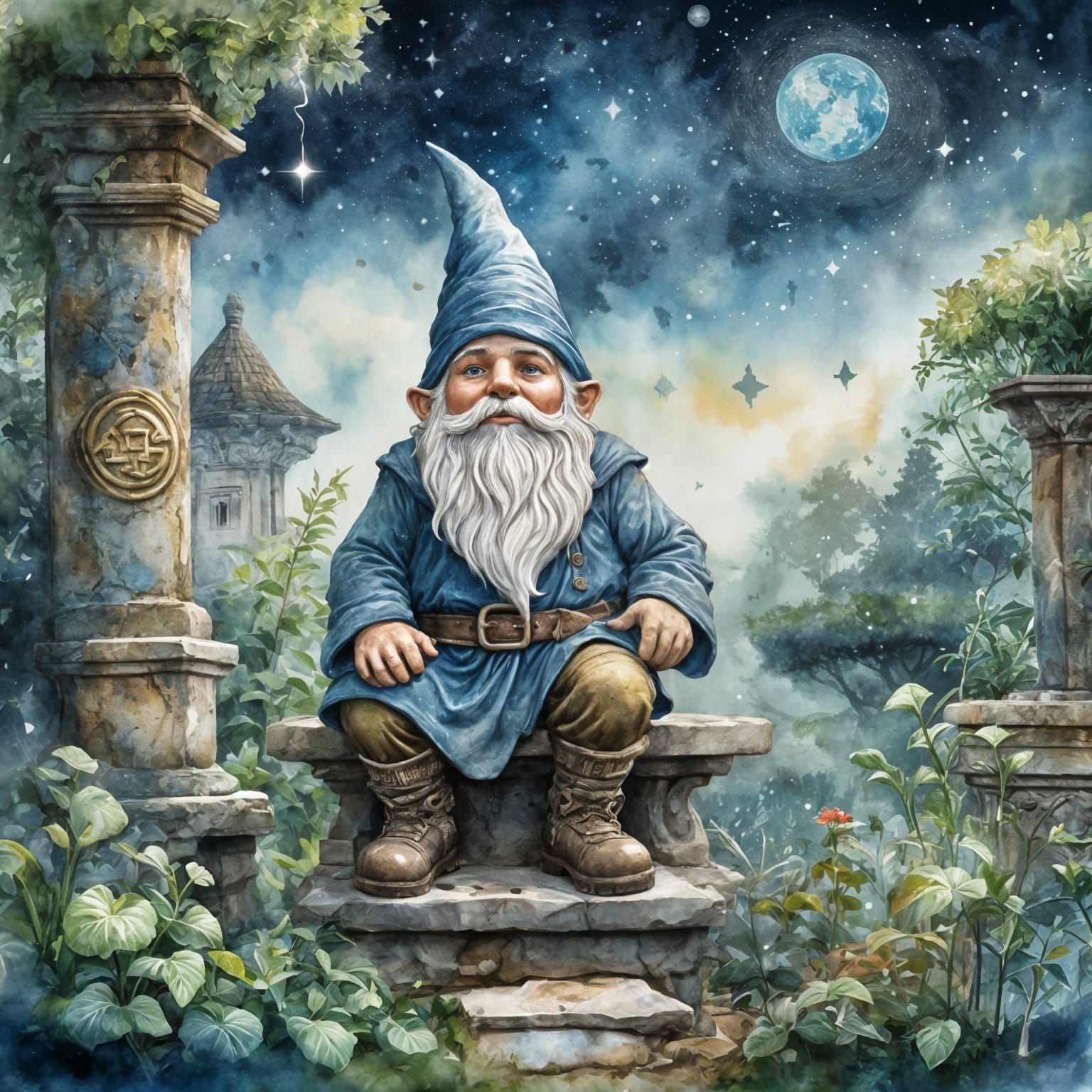 Ancient Gnome in Ancient Rome   by @Sharon B