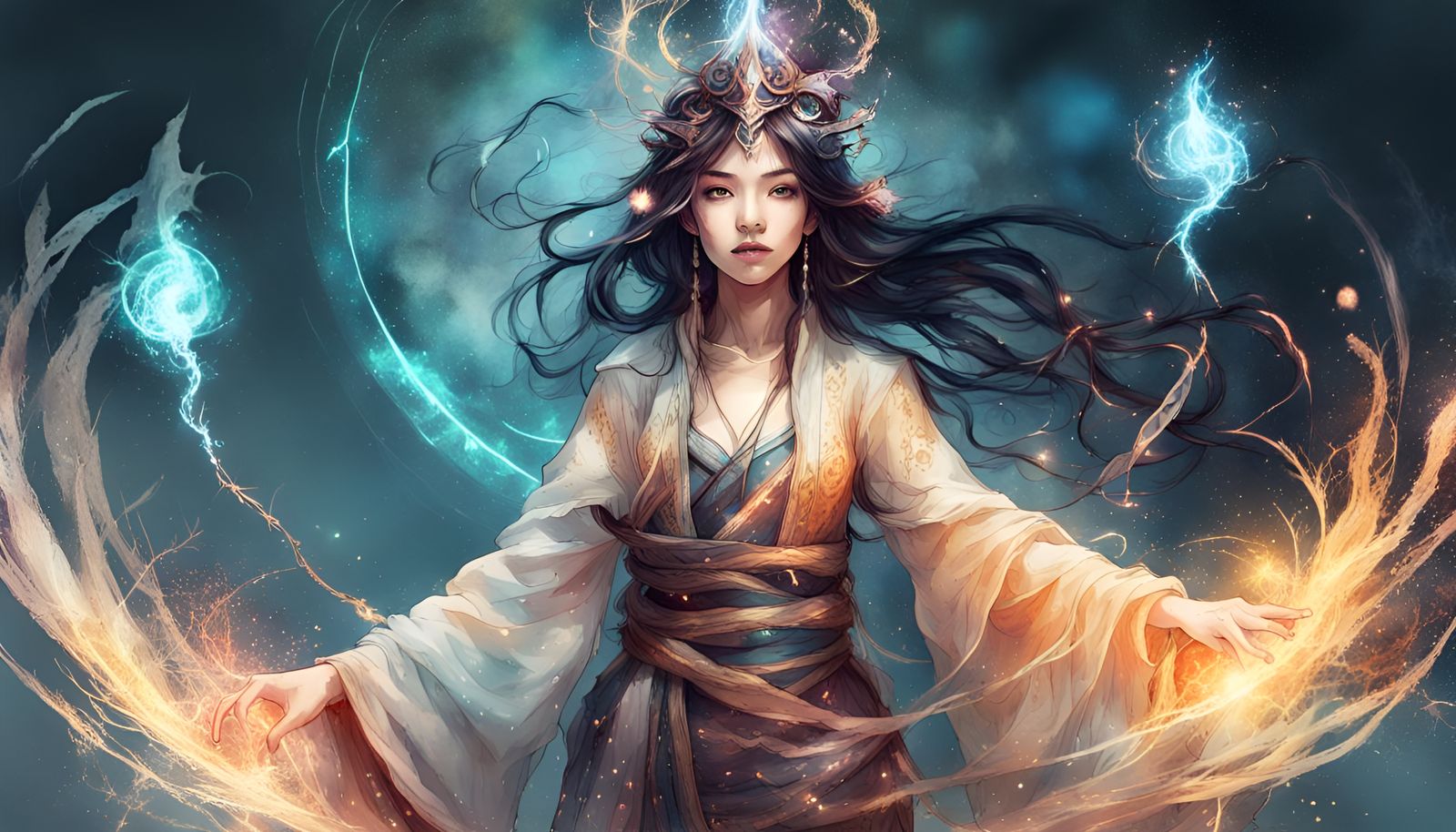 Beautiful Sorceress queen!  by @PUREVIL