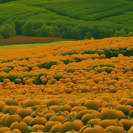Pumpkin patch in fall film nior very detailed natural colors...