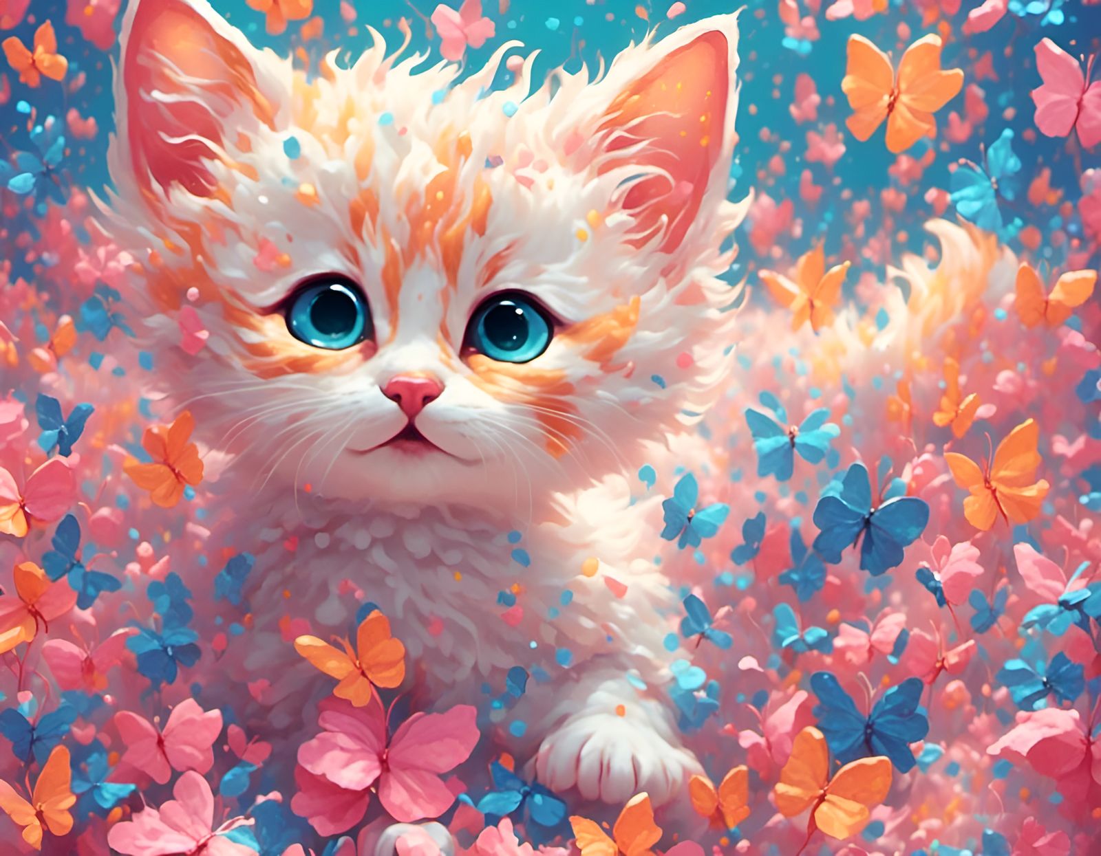 kitten <lora:JellyFlower:1.0> 