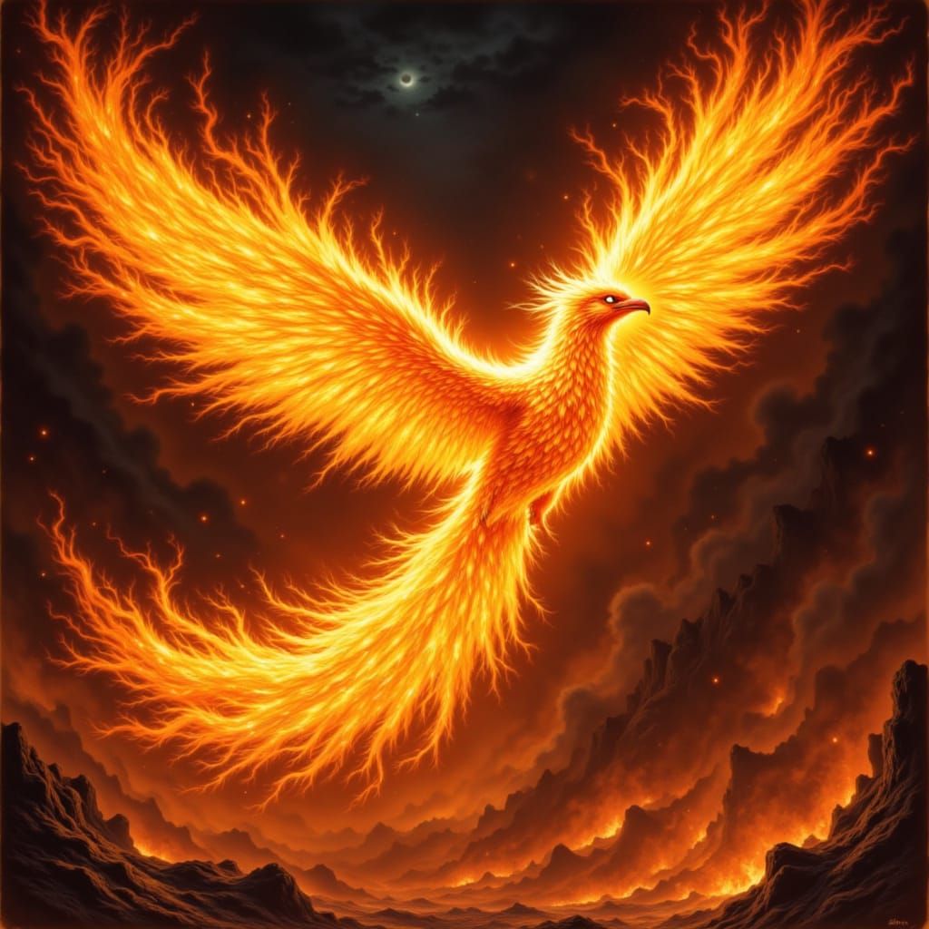 <lora:Magical Creatures:1.0> Fire Phoenix