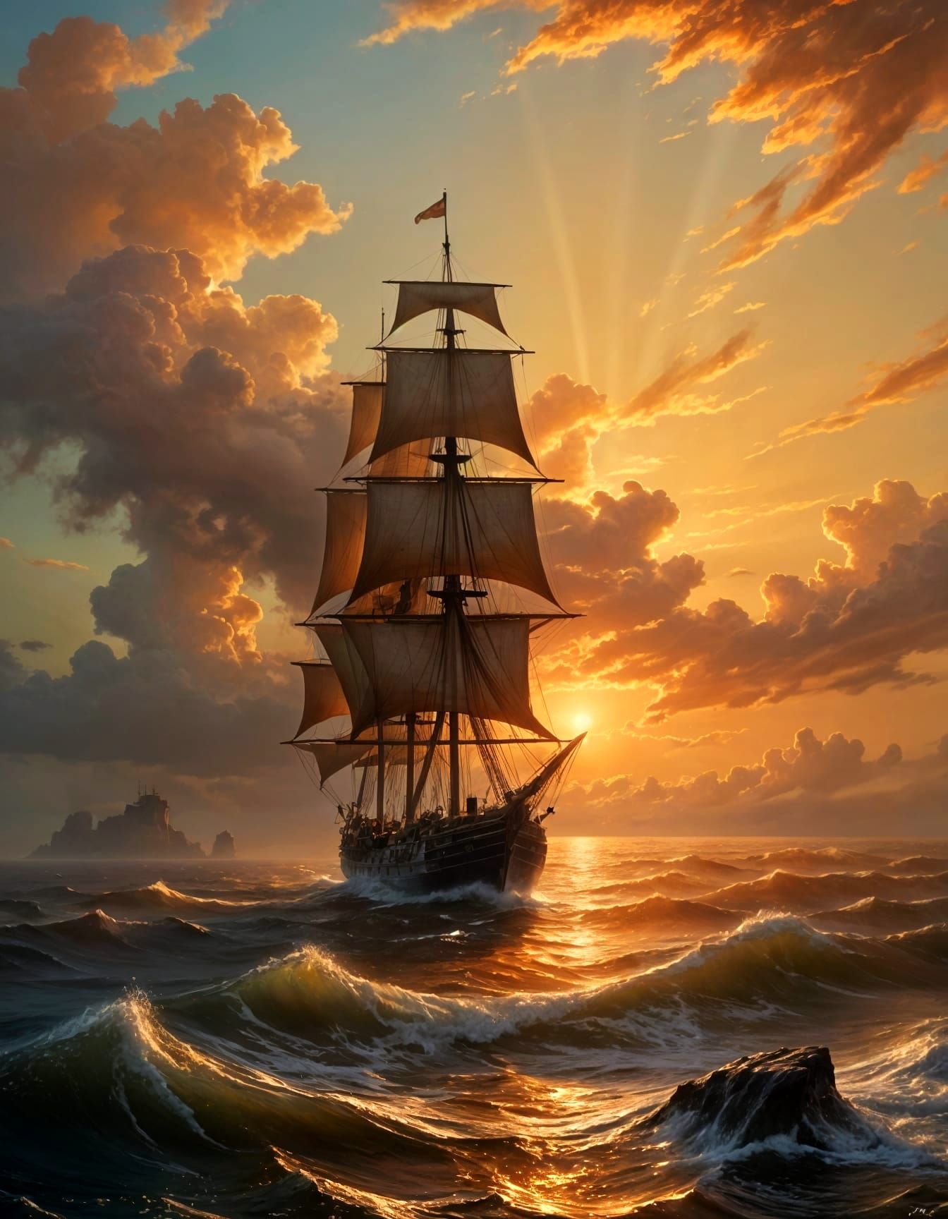 The lone Ship  by @John P