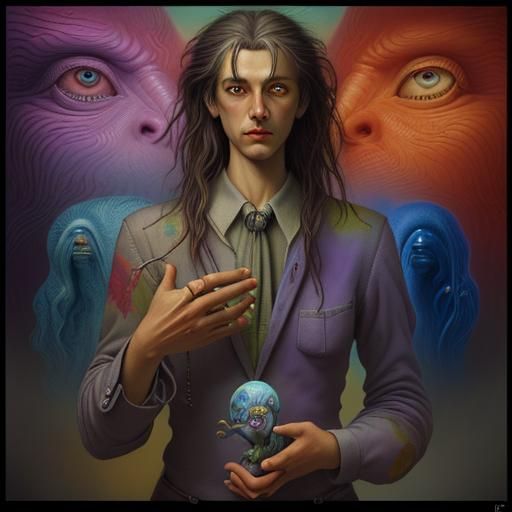Surreal representation of one thing I can hold on to. colorf...