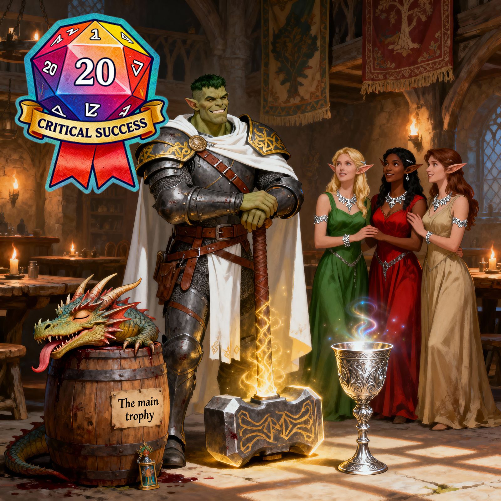 Half-orc Paladin - Critical Success