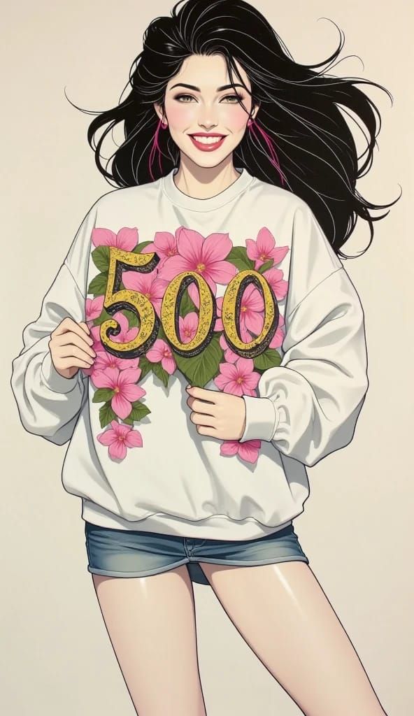 Wearing 500 days of AI art