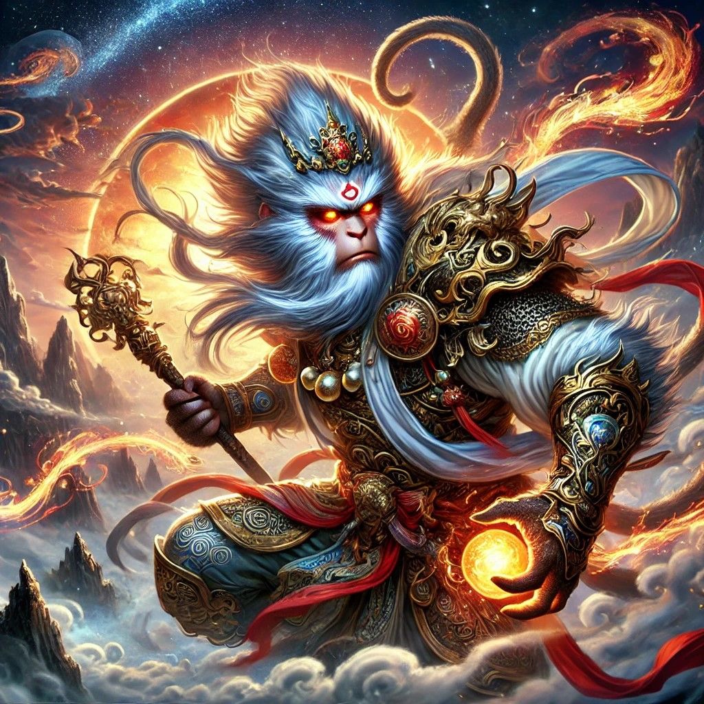 "Celestial Fury: Sun Wukong Ascends"