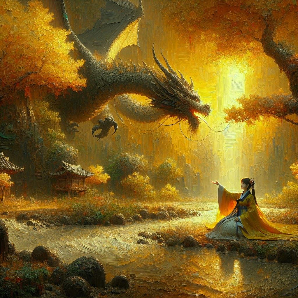 Princess and dragon