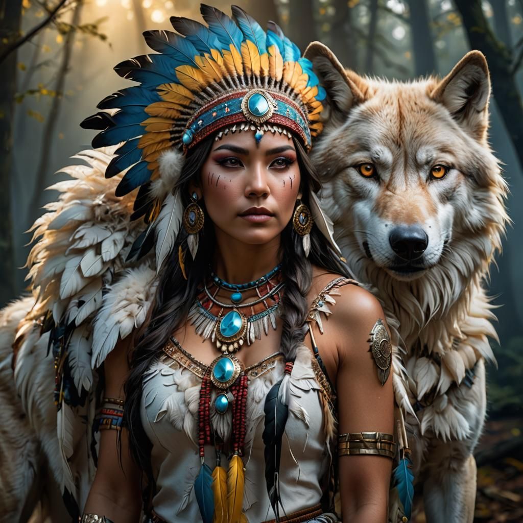 Spirit Wolf  by @Vixsin