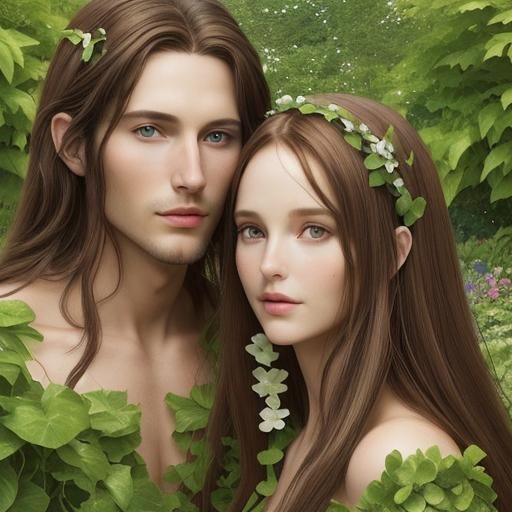 Adam&Eve - AI Generated Artwork - NightCafe Creator