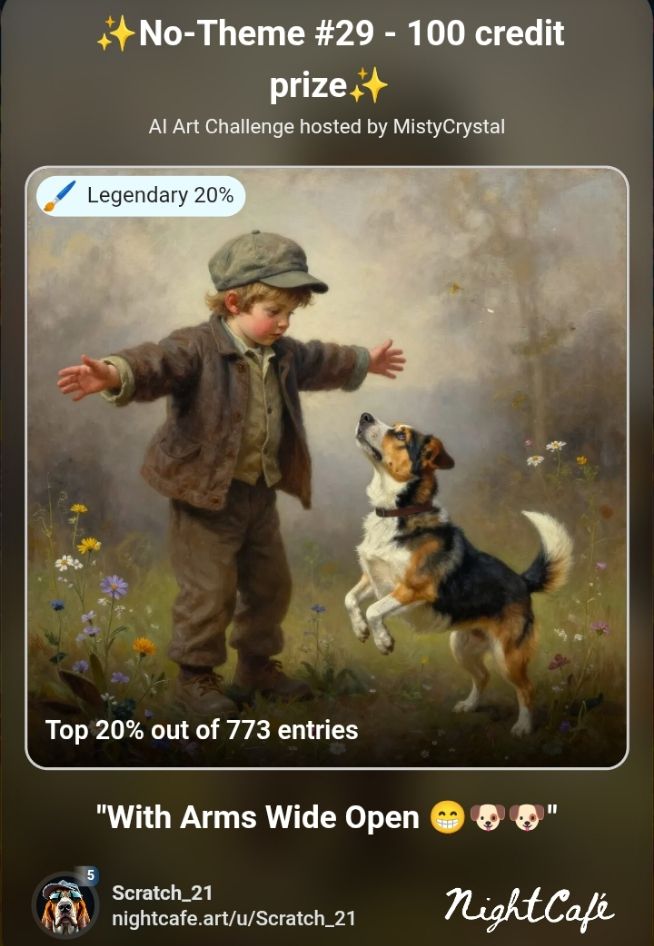 With Arms Wide Open 😁🐶🐶