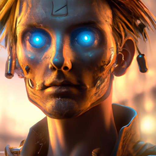 Time traveller boy, detailed eyes, detailed face, detailed b...