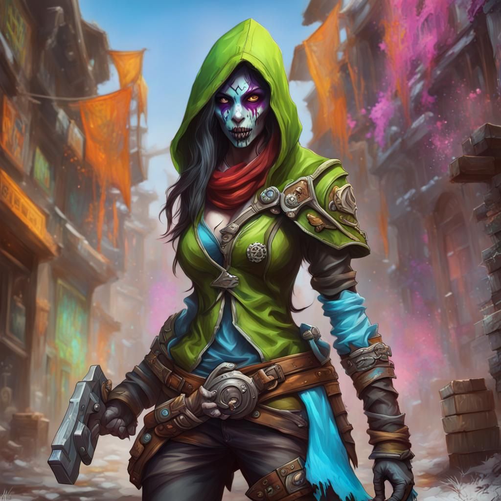 Undead female rogue, assasins hood, world of warcraft, very epic gear ...