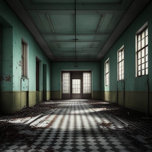 Inside an Old abandoned psychiatric hospital