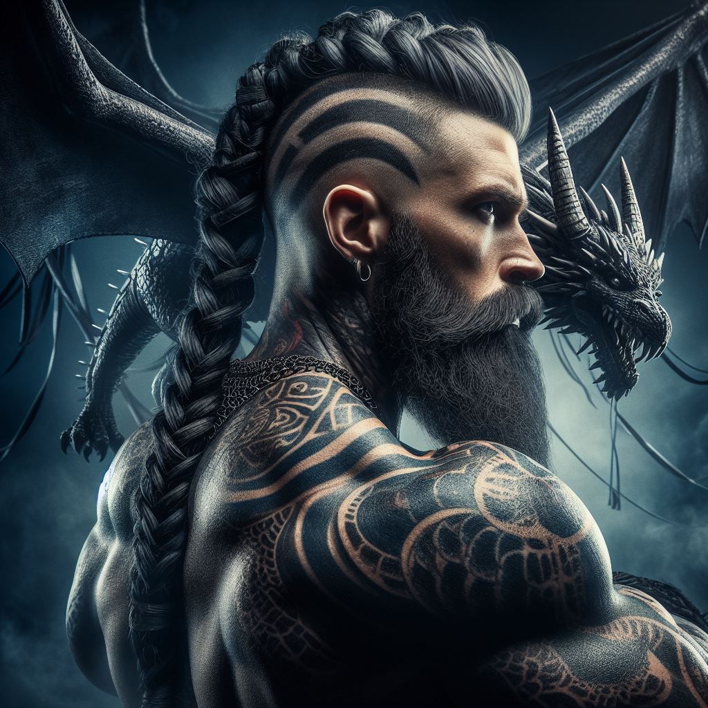 Just a viking and his dragon