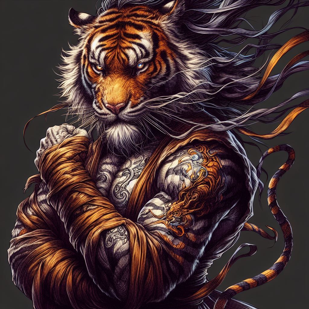 Reflective Kung-fu Tiger