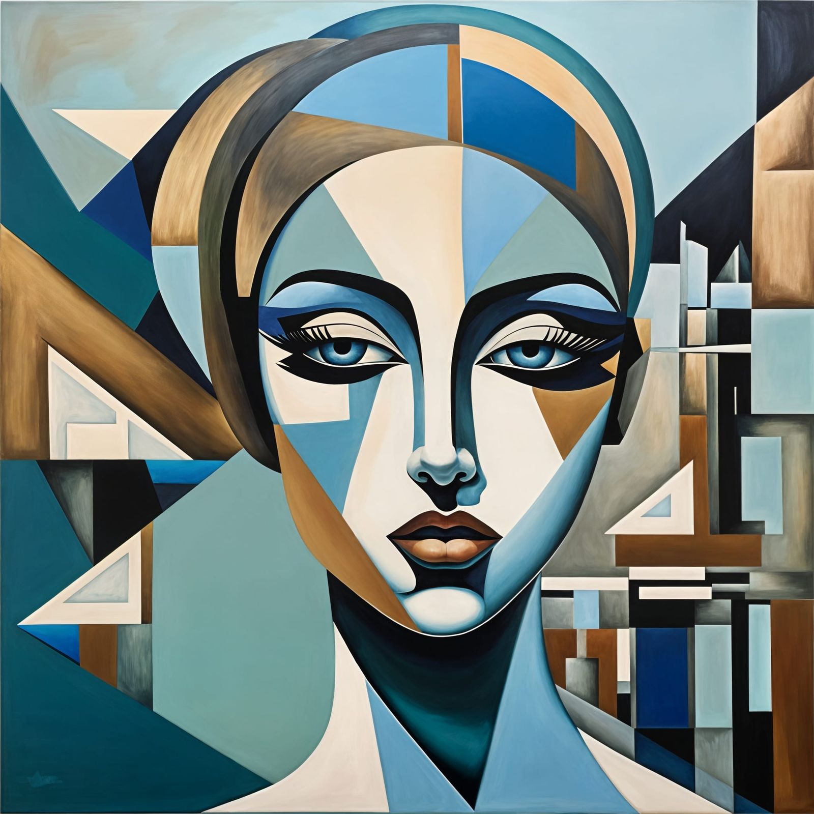 Cubist Inspired Portrait   by @Dulcineia