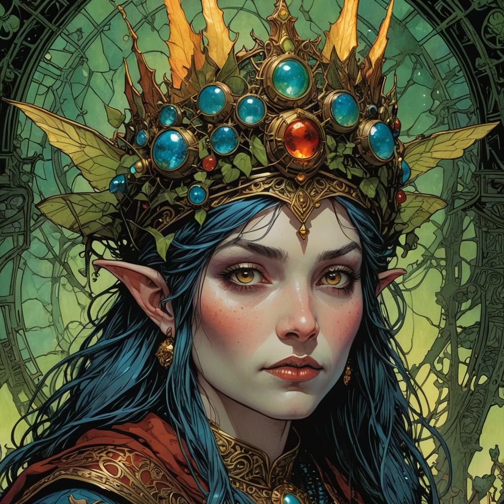 Evil Elf Queen - AI Generated Artwork - NightCafe Creator