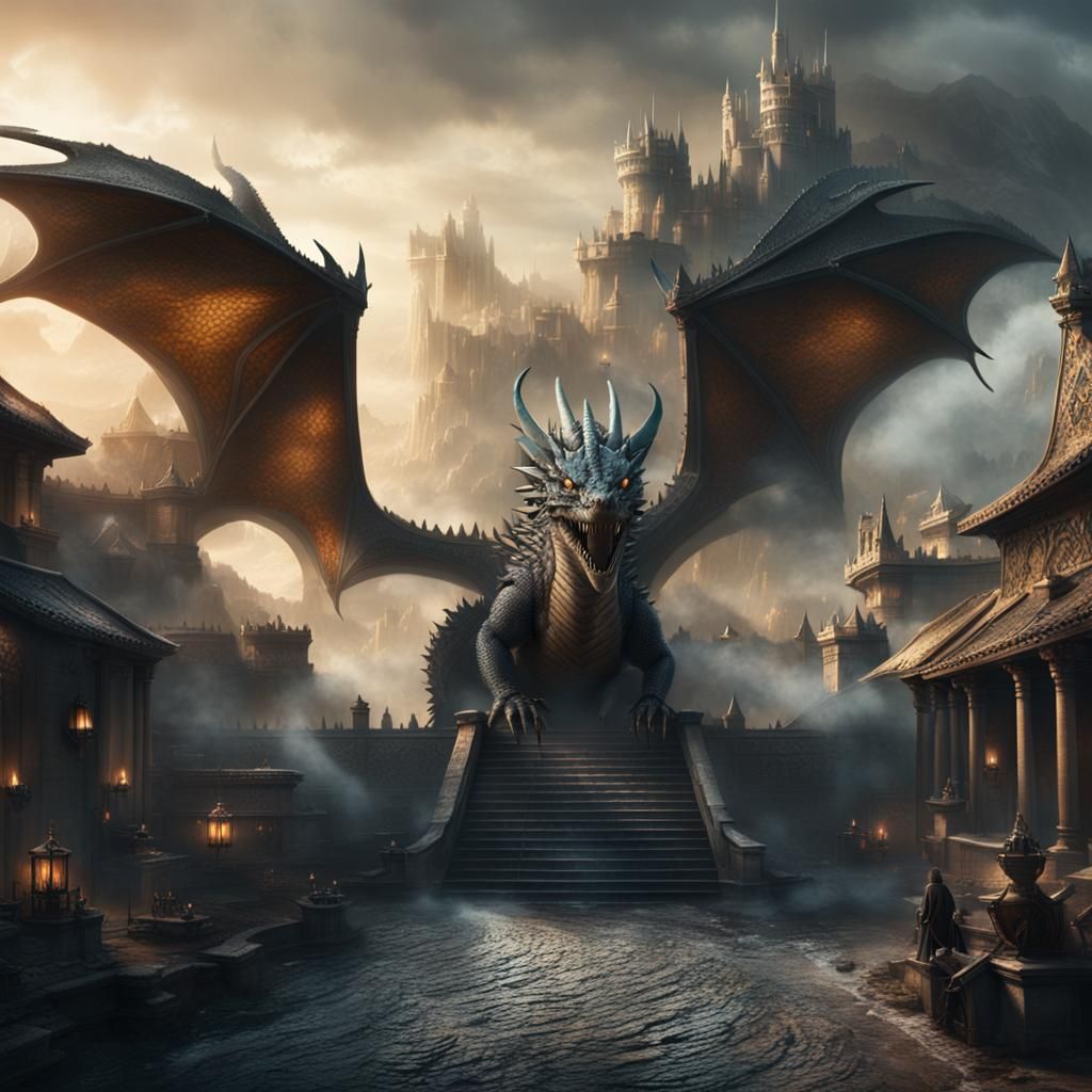 A steaming dragon from GOT Epic cinematic brilliant stunning...