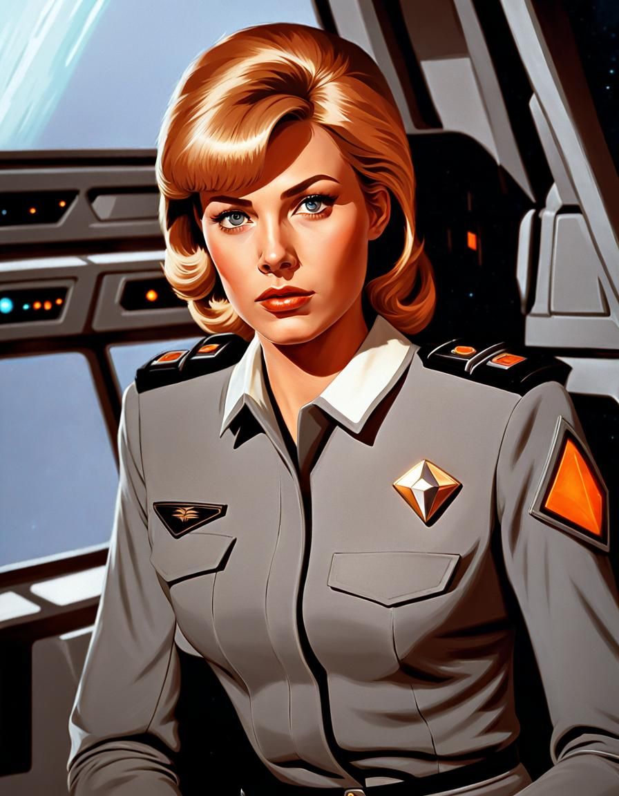 Space Stewardess - AI Generated Artwork - NightCafe Creator