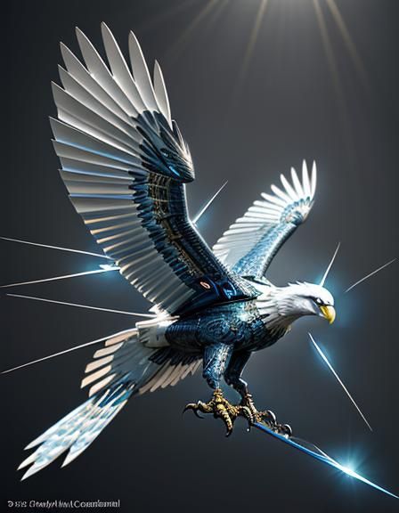 Mechanical origami  eagle