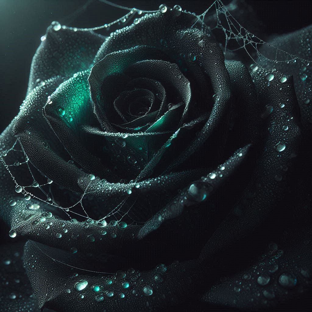 Close up of a black rose