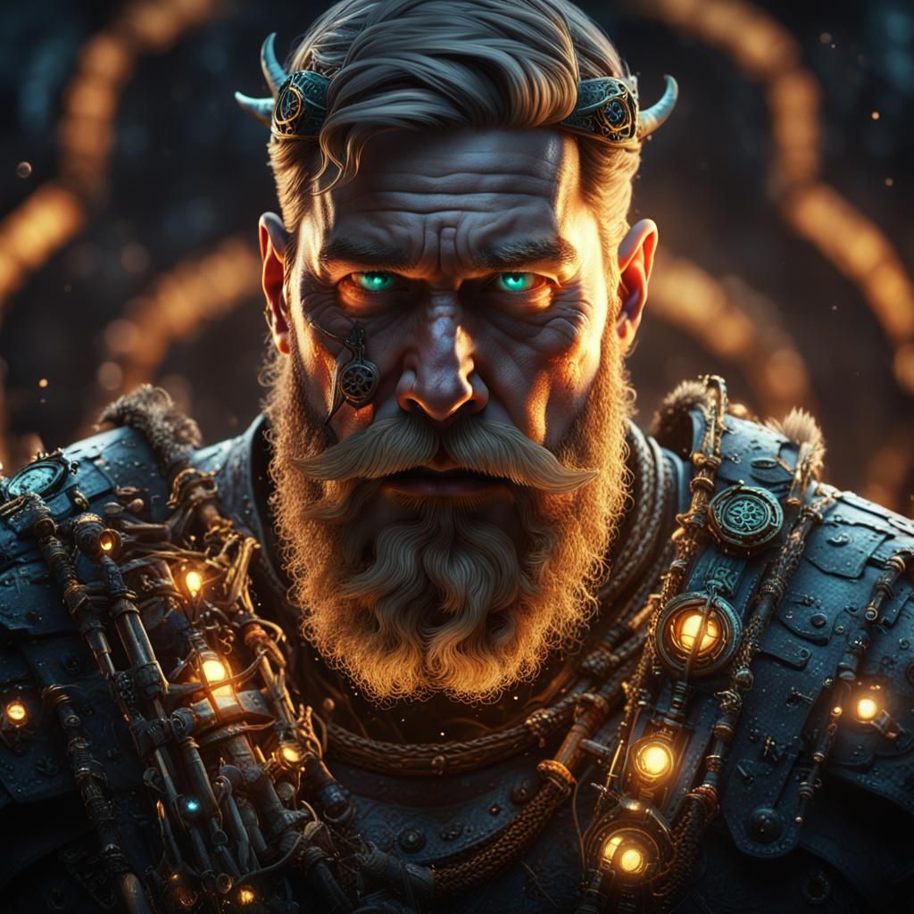 Epic Cyborg Viking