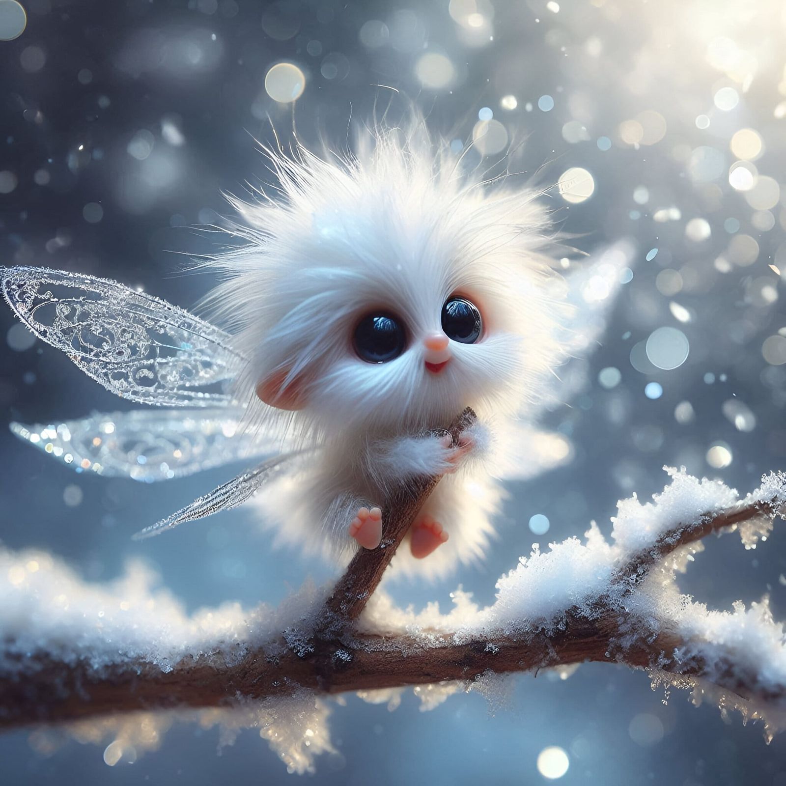 "Play with me?" ☺️❄