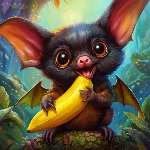 Fruit Bat Salad  by @Myths and Magic