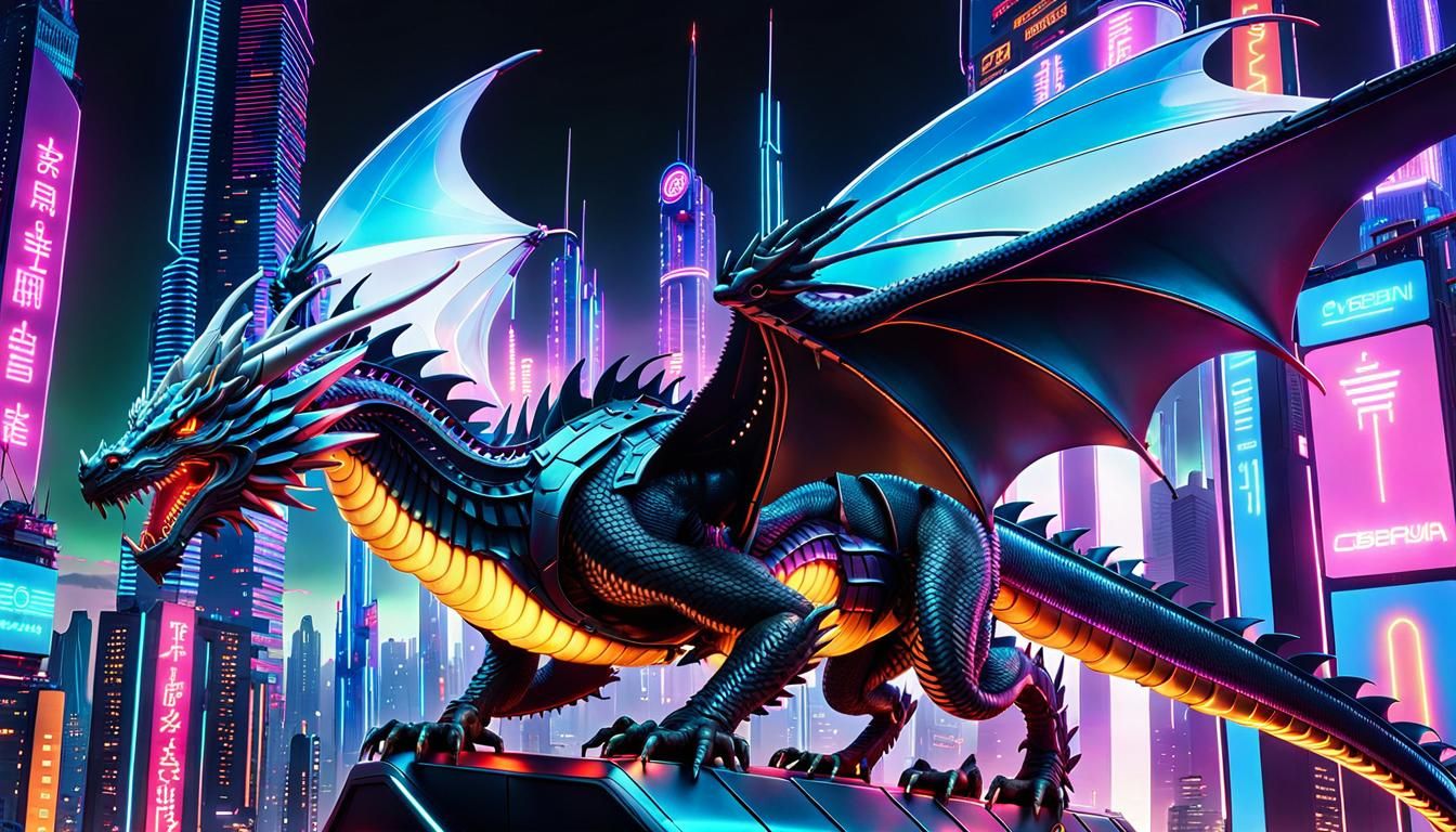 Cybernetic Dragon - AI Generated Artwork - NightCafe Creator